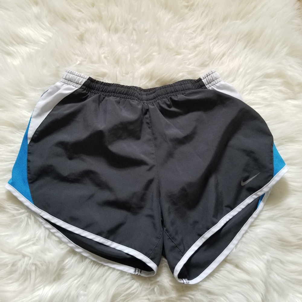 Nike Dri Fit Gray Blue Running Shorts XS